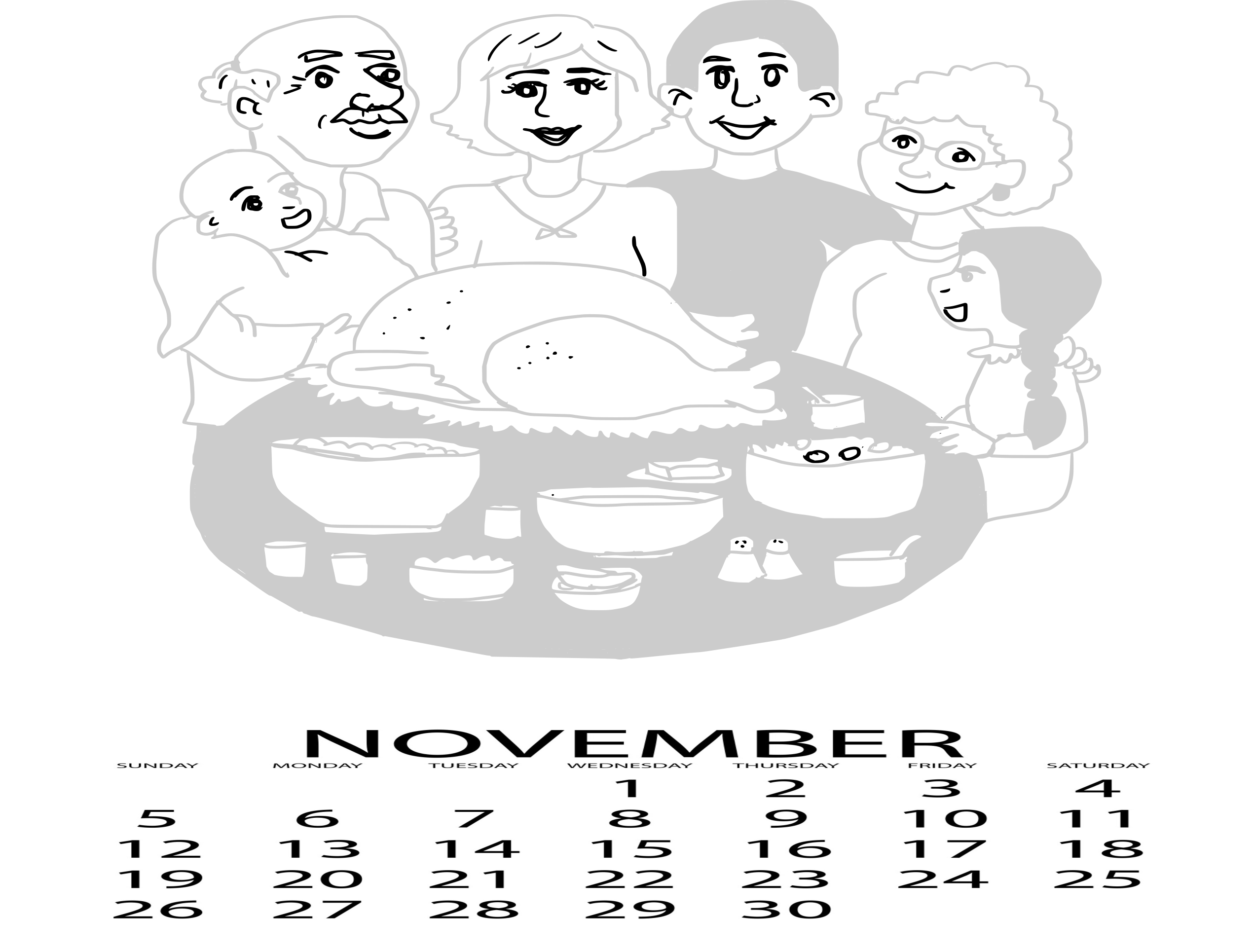 November calendar