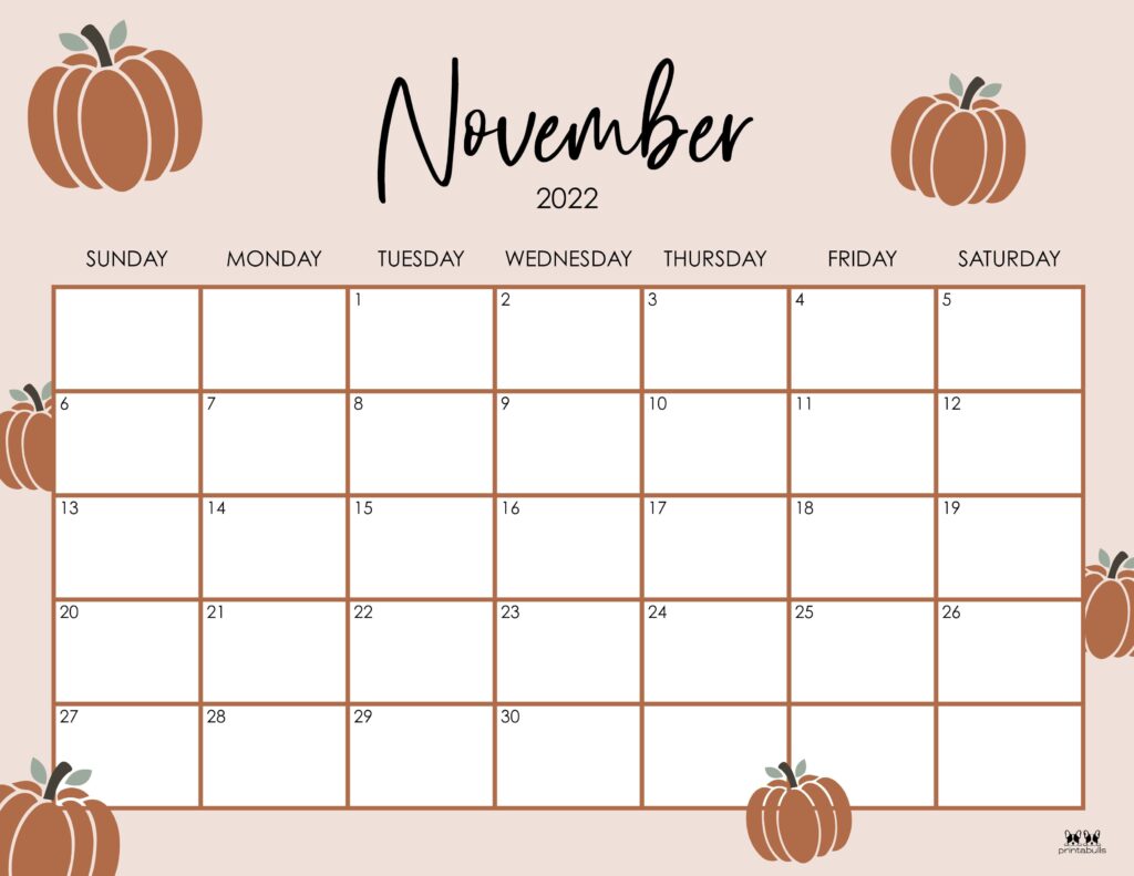 November calendars