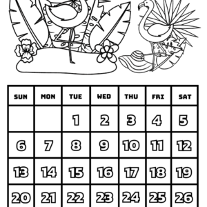 Calendar coloring pages printable for free download