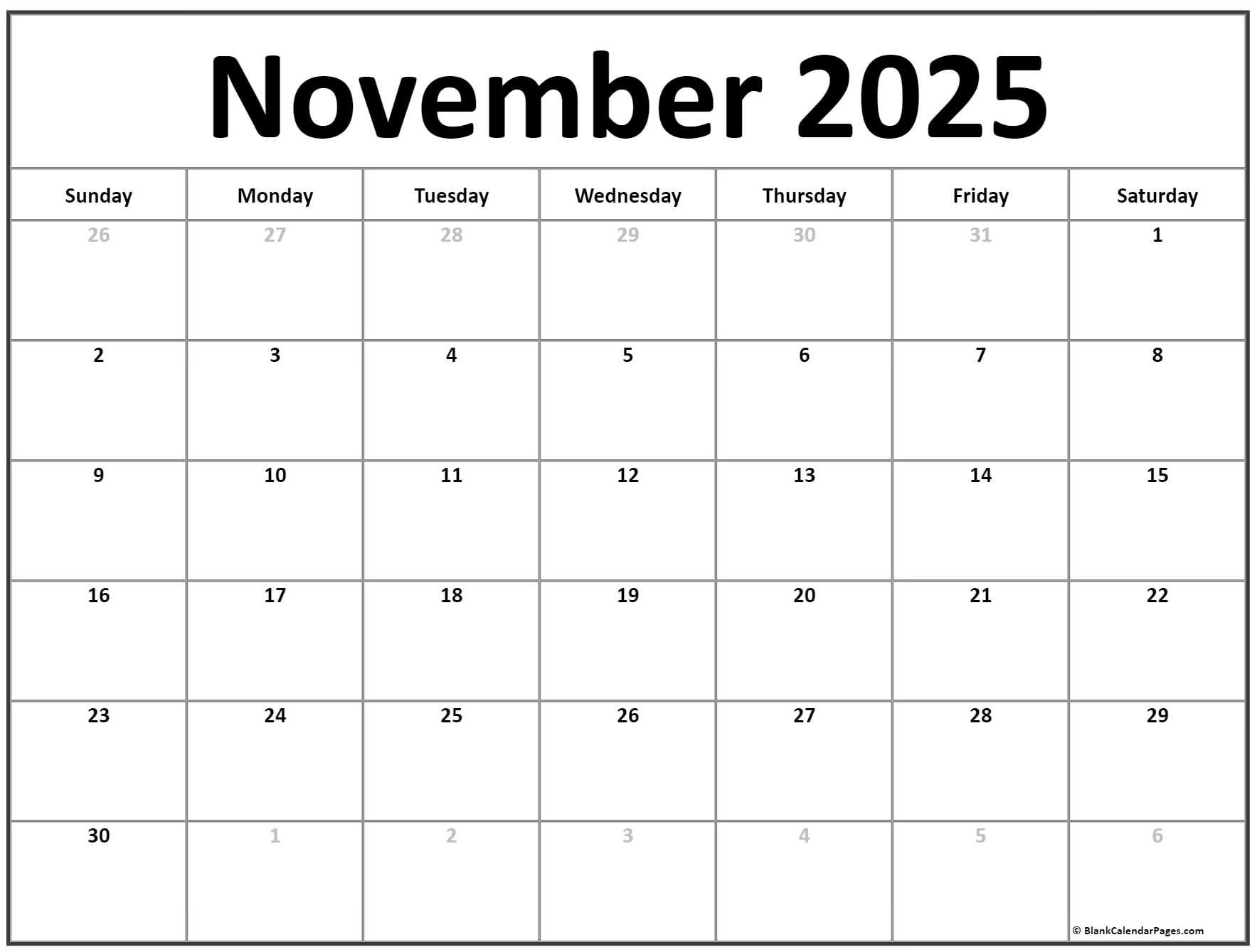 November calendar free printable calendar