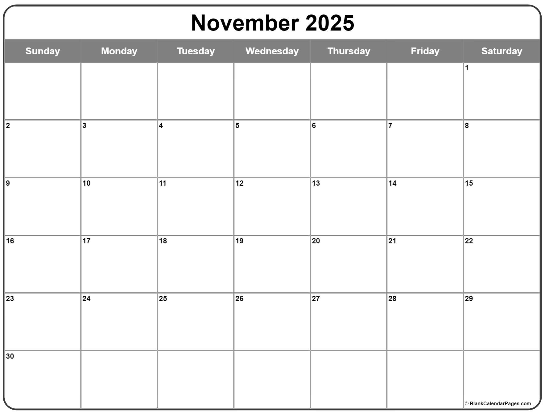 November calendar free printable calendar