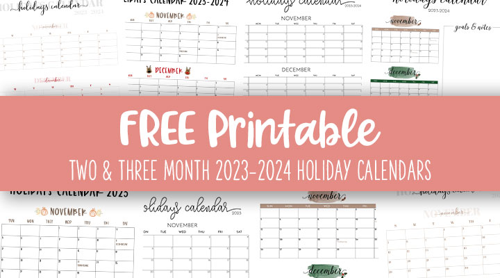 Free printable calendars