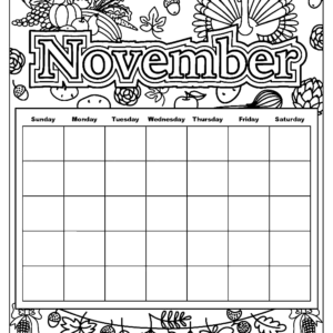 November coloring pages printable for free download