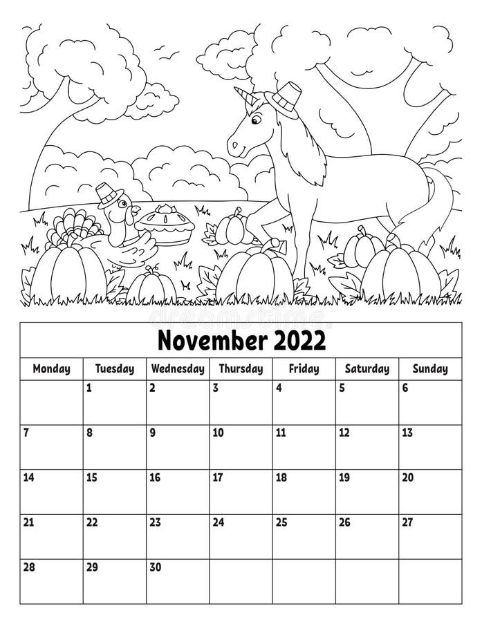 Calendar coloring page stock illustrations â calendar coloring page stock illustrations vectors clipart