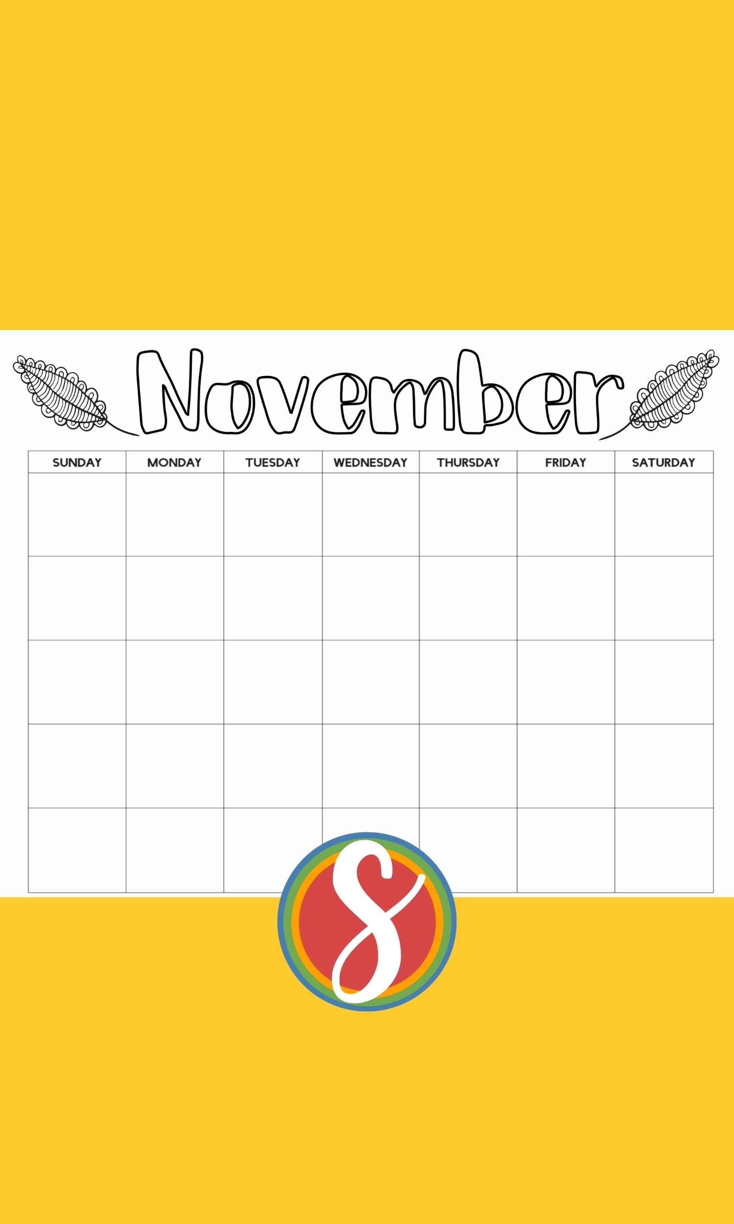 Free calendar printables