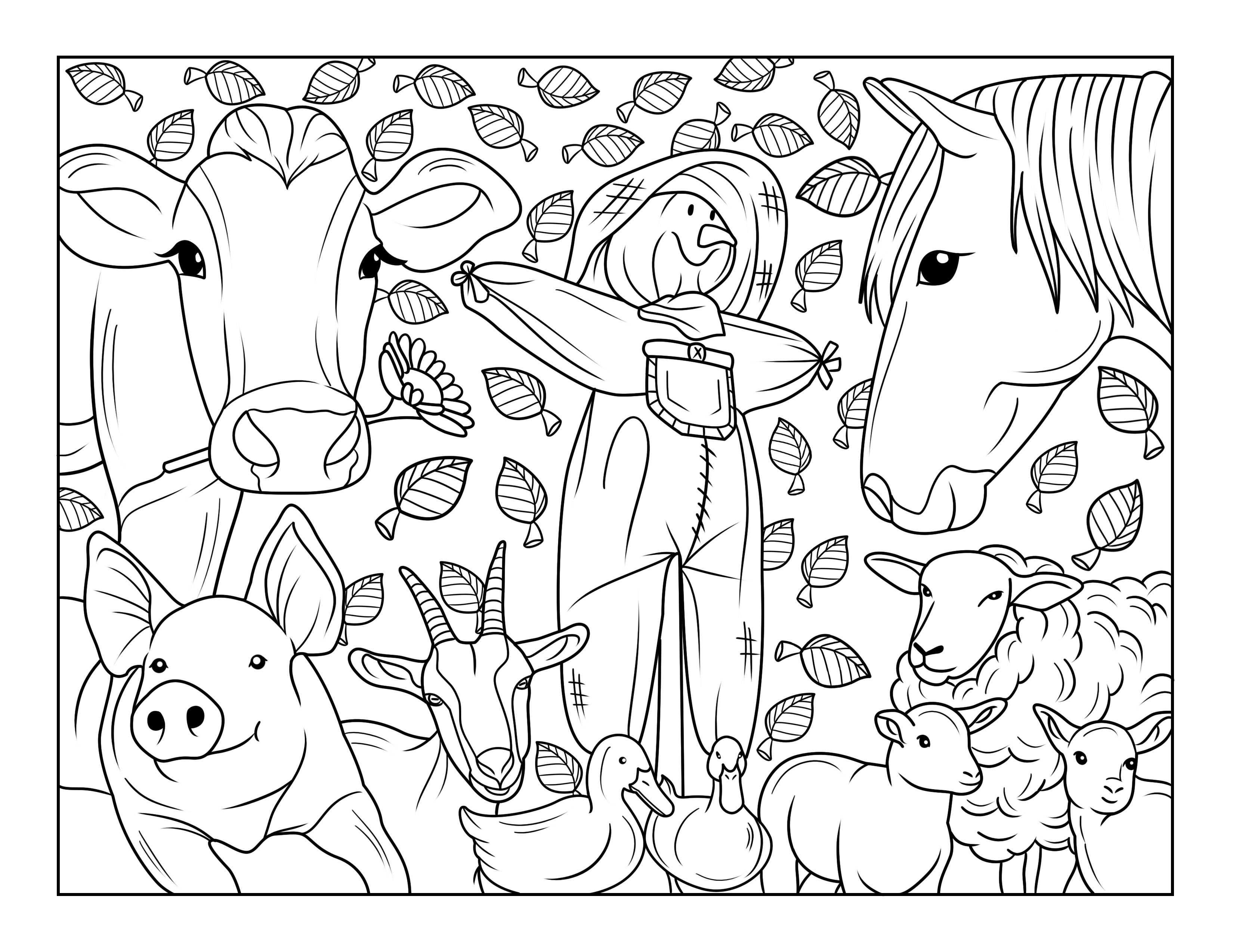 Coloring pages for november