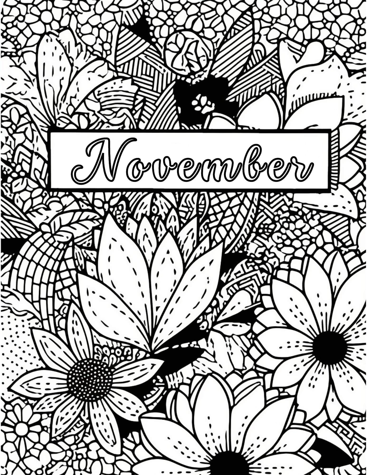 Fall coloring pages for both kids and adults