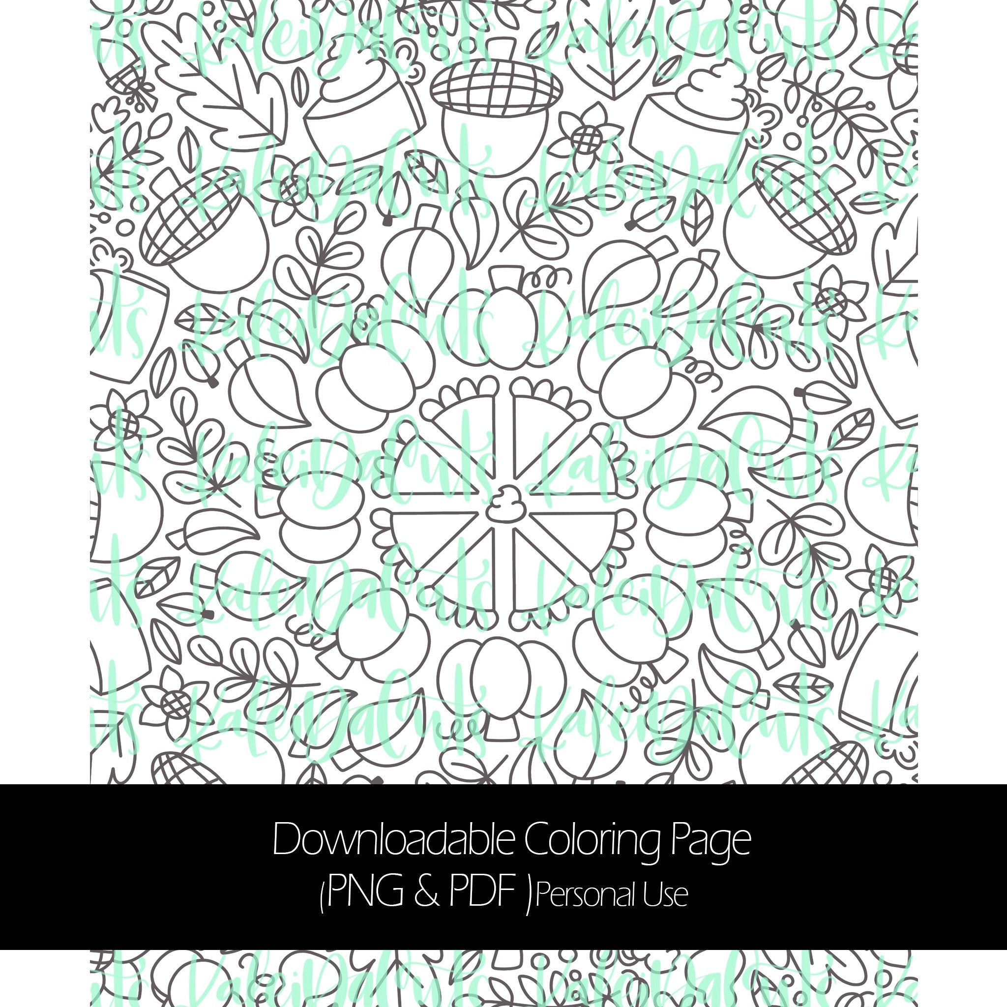 November downloadable coloring page personal use handlet