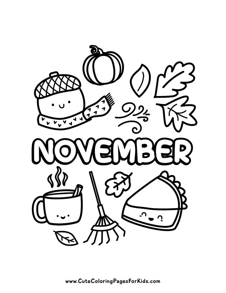 November coloring pages