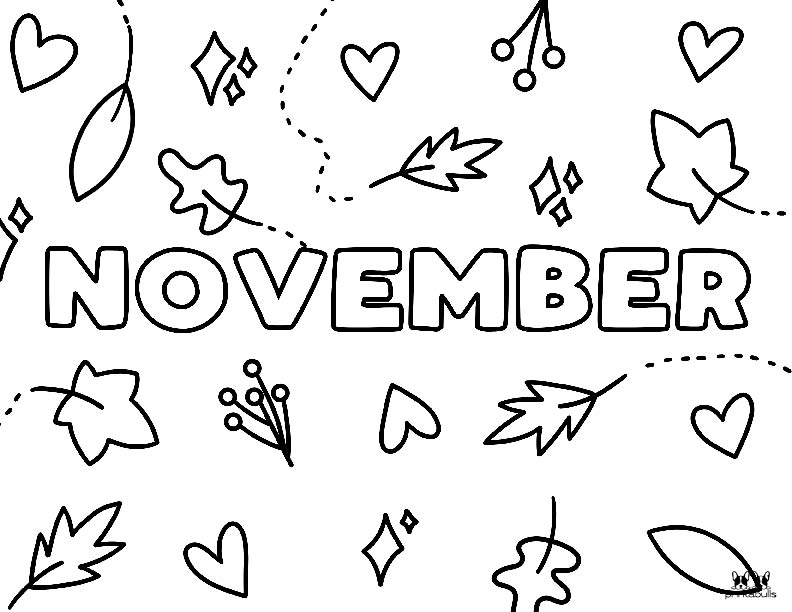 November coloring pages