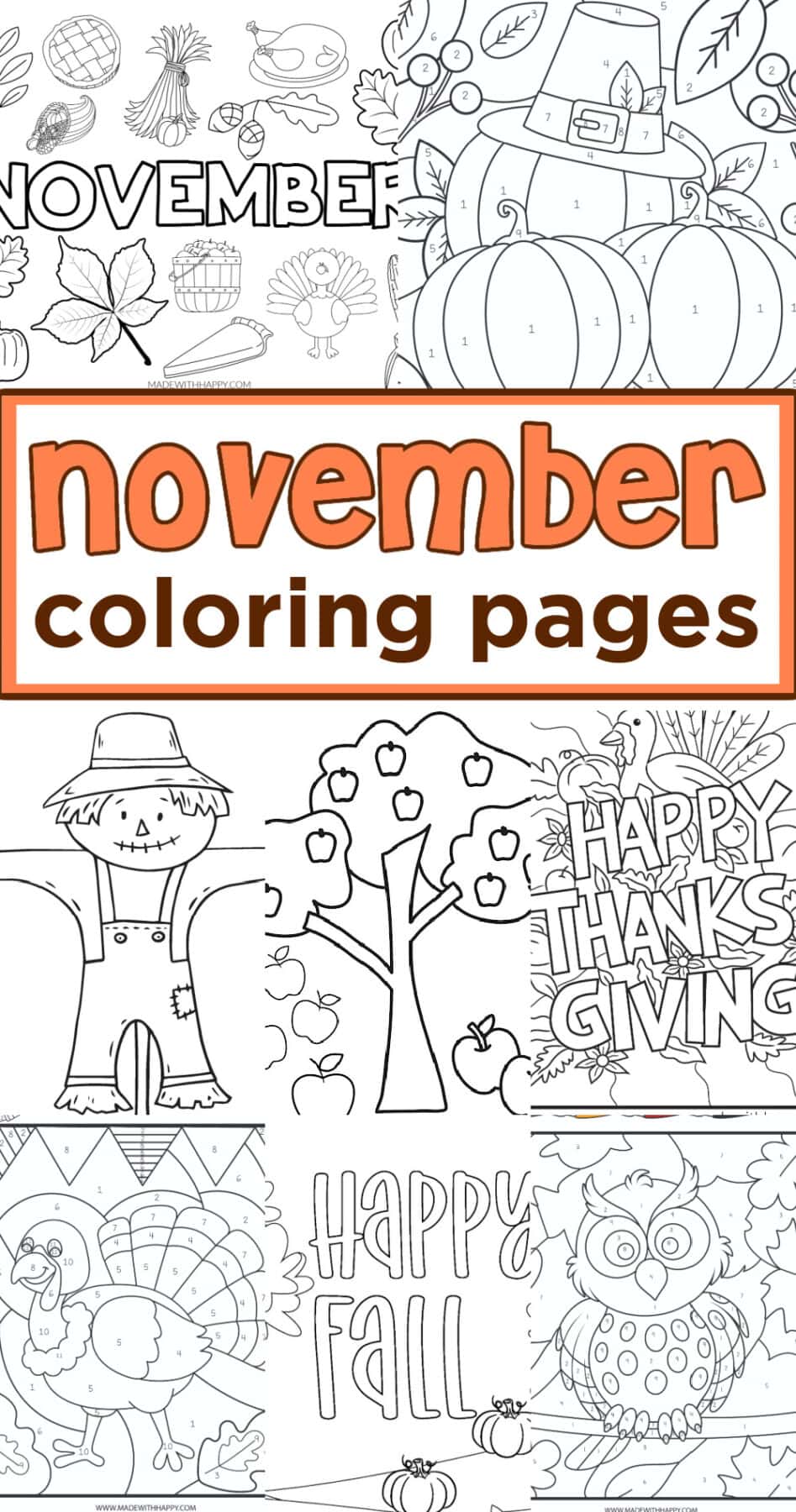 November coloring pages