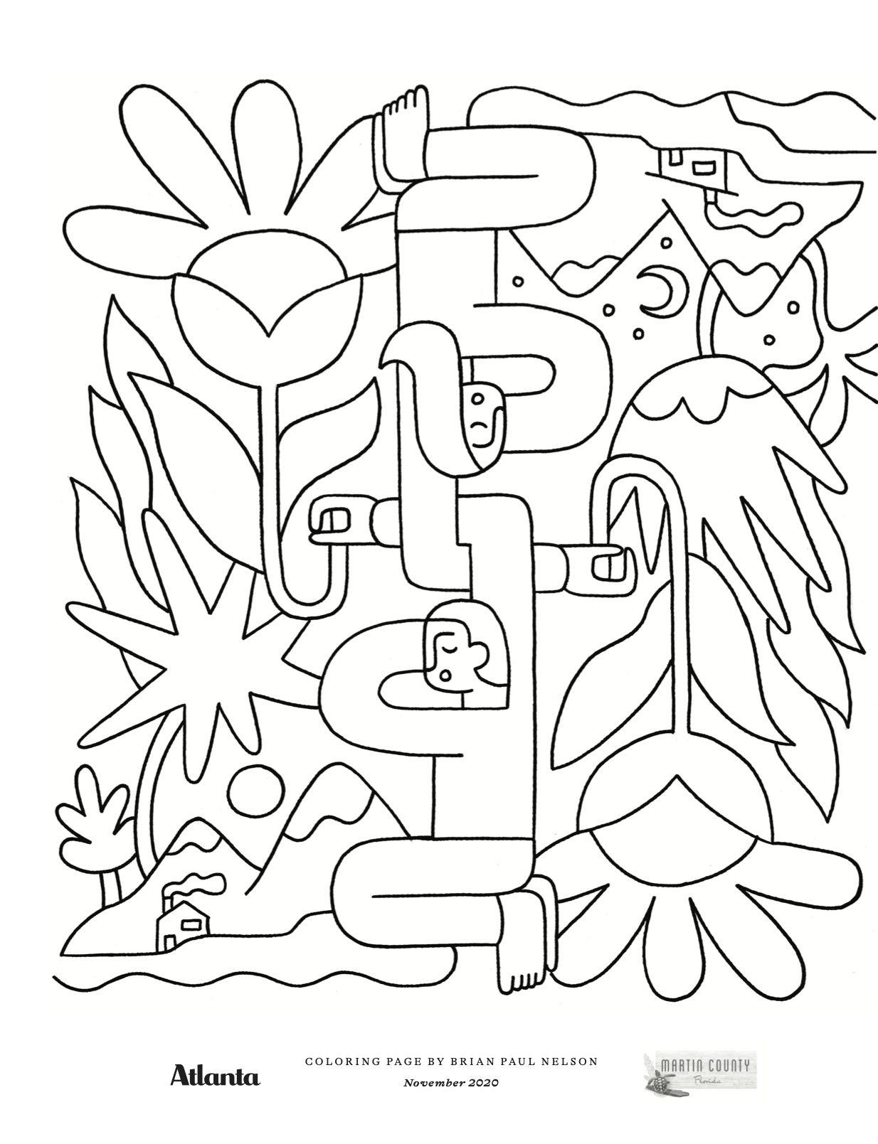 Coloring page contest presented by martin county florida