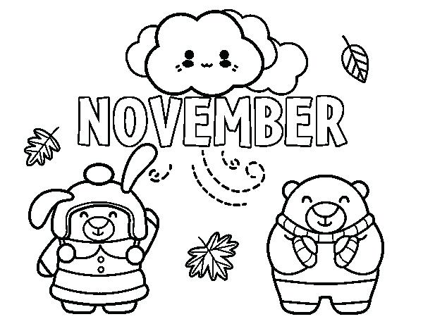 November coloring pages