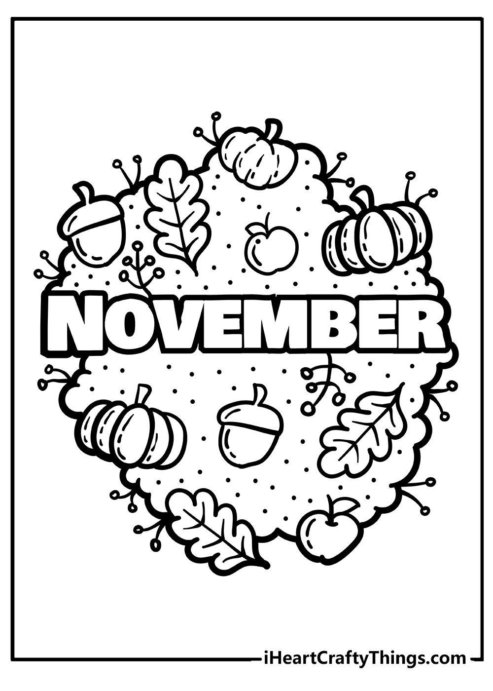 November coloring pages free printables