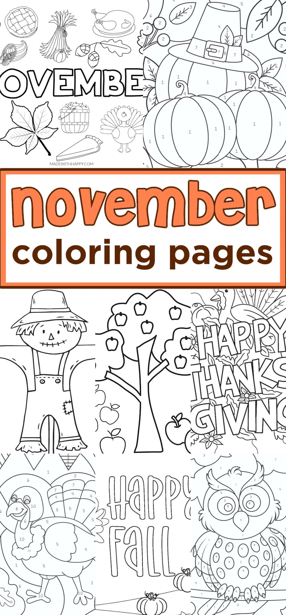 November coloring pages