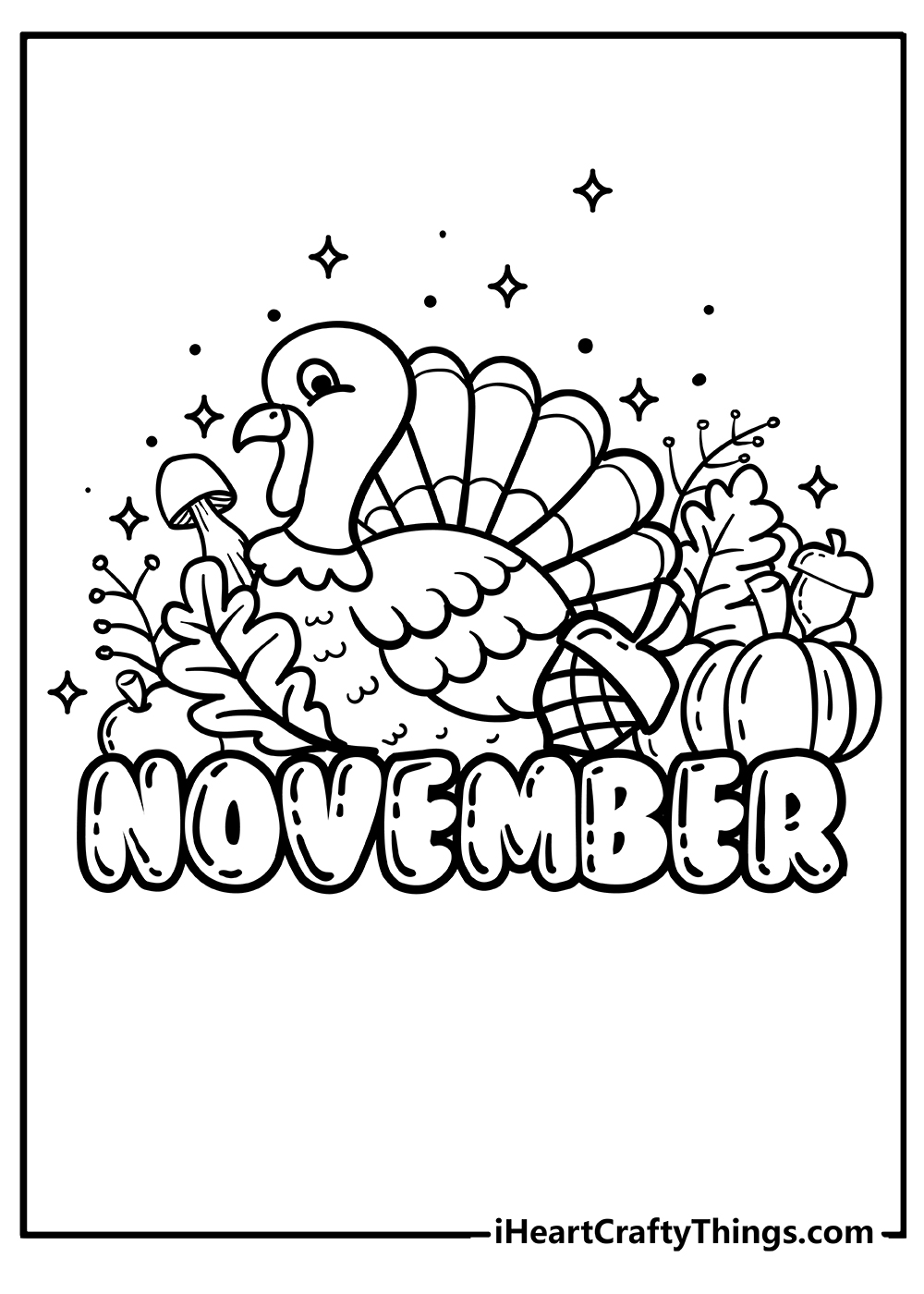 November coloring pages free printables