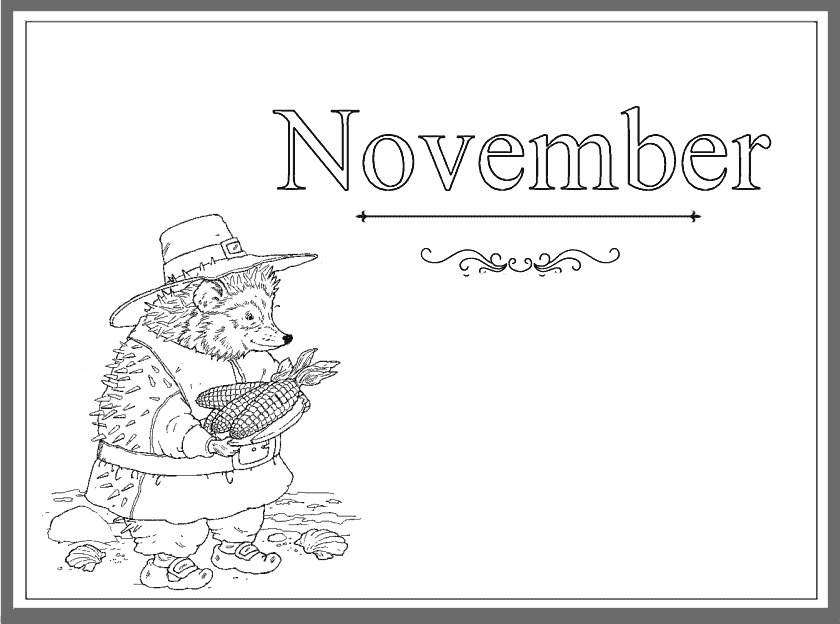 November coloring pages by coloringpageswk on