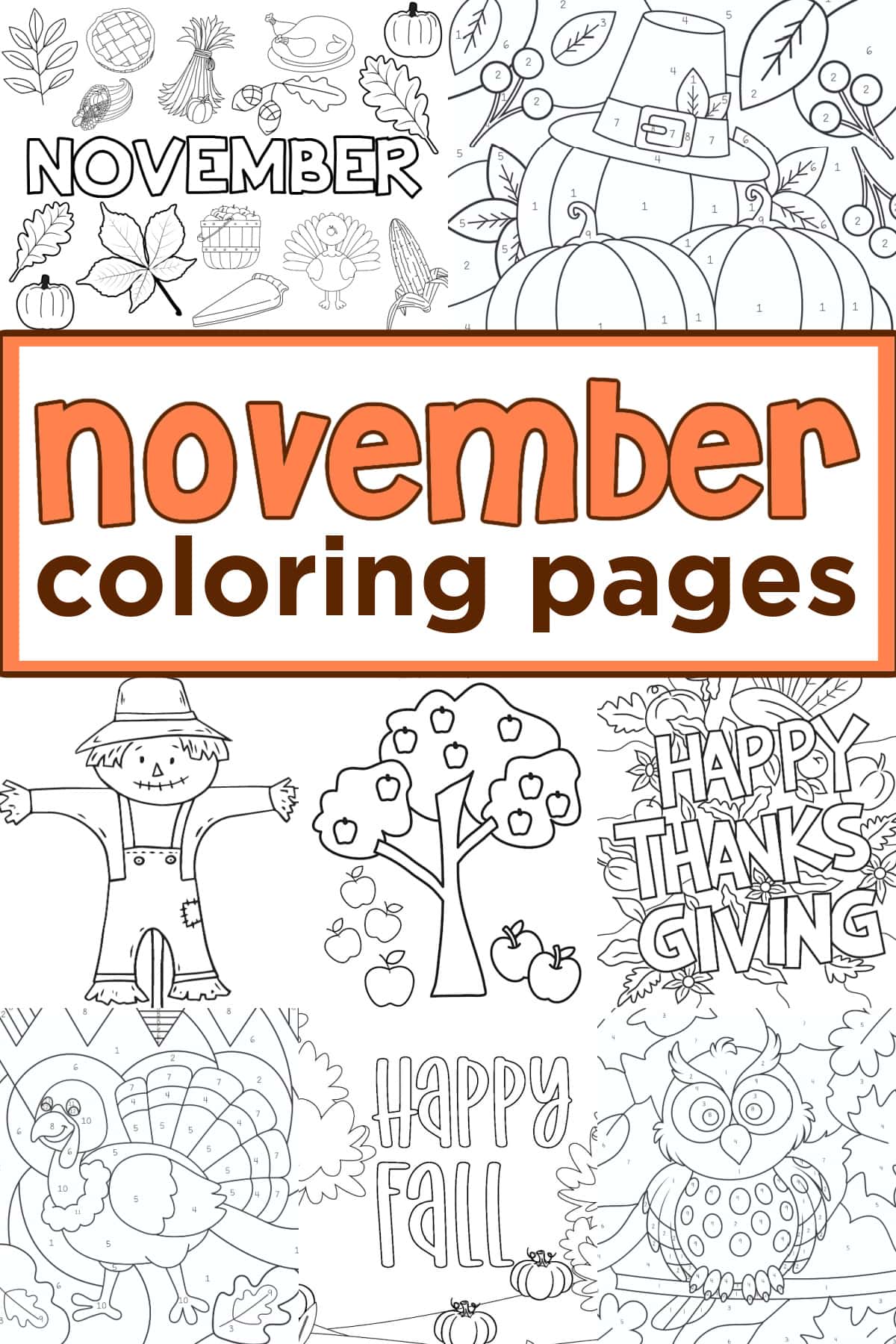 November coloring pages