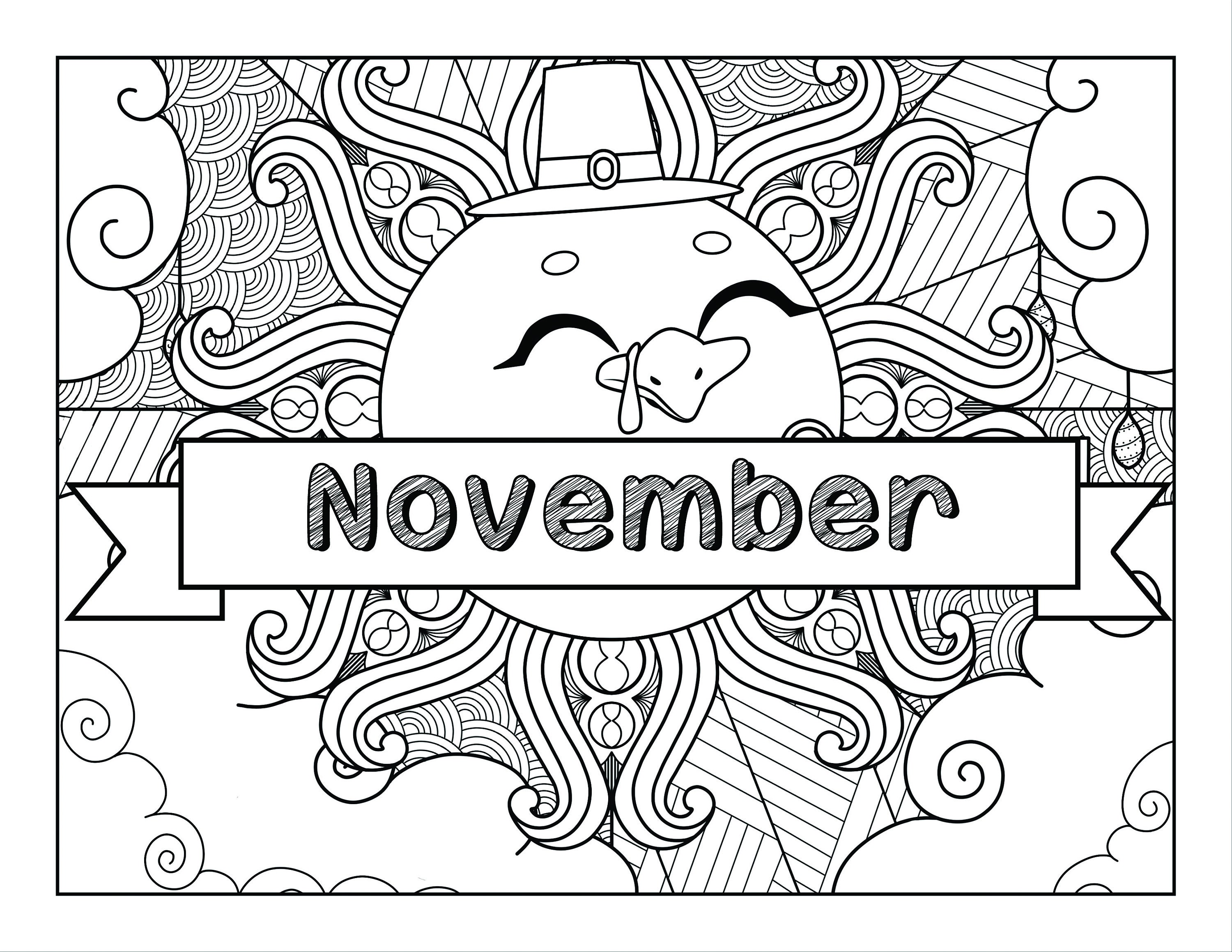 November coloring pages for adults printable coloring pages instant download jpg