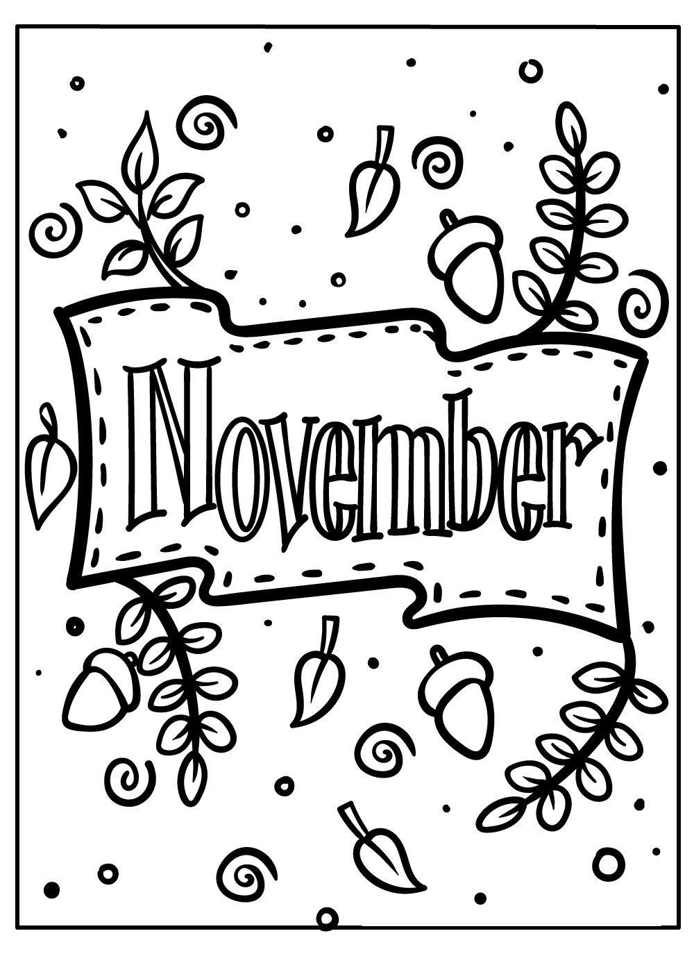 November coloring pages by coloringpageswk on