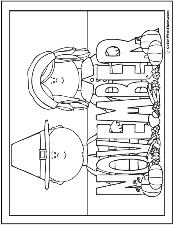 November coloring pages