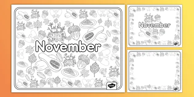 Lets doodle november loring sheets teacher made