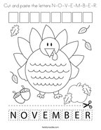 November coloring pages