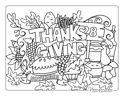 Free thanksgiving coloring pages for kids adults