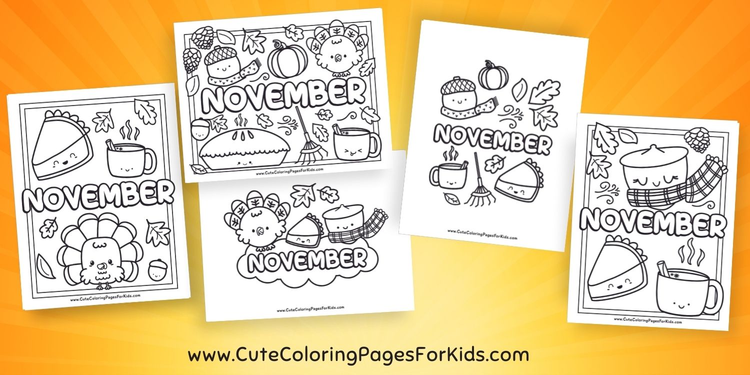 November coloring pages free printables for kids