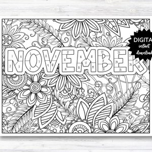 November coloring