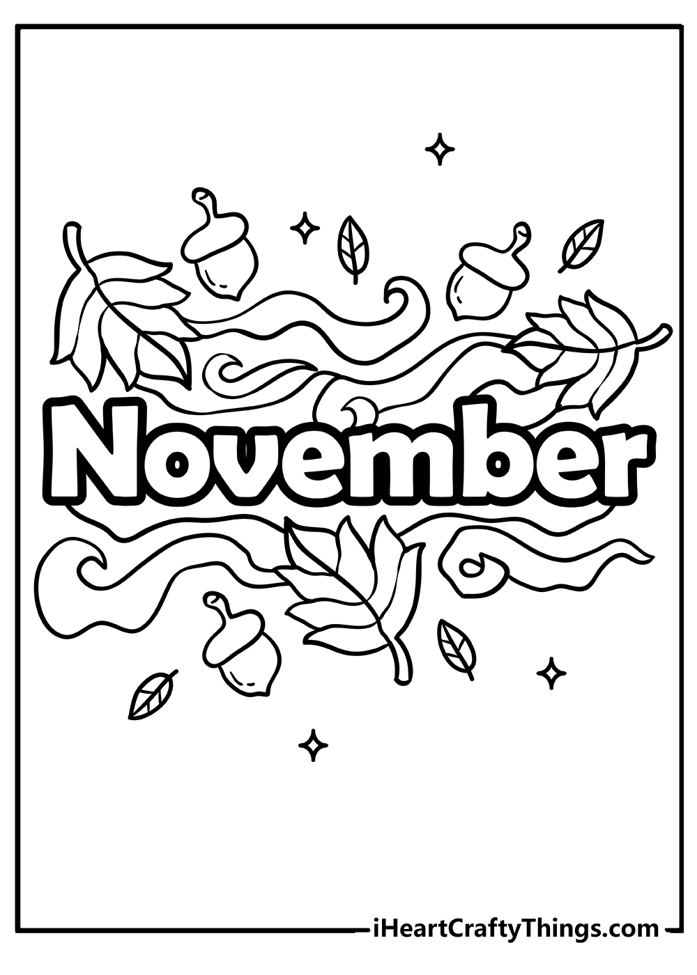 November coloring pages free printables