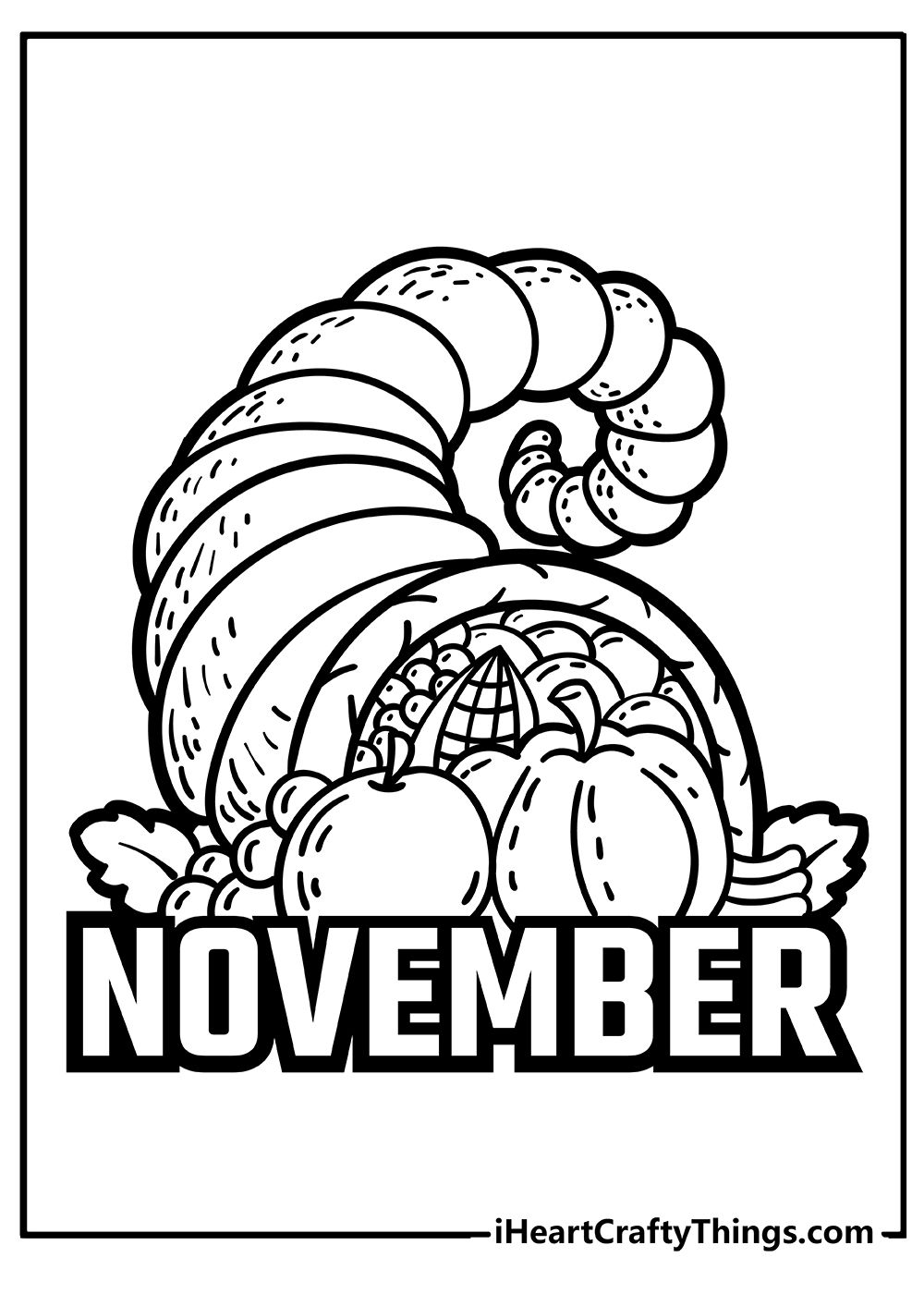 November coloring pages free printables