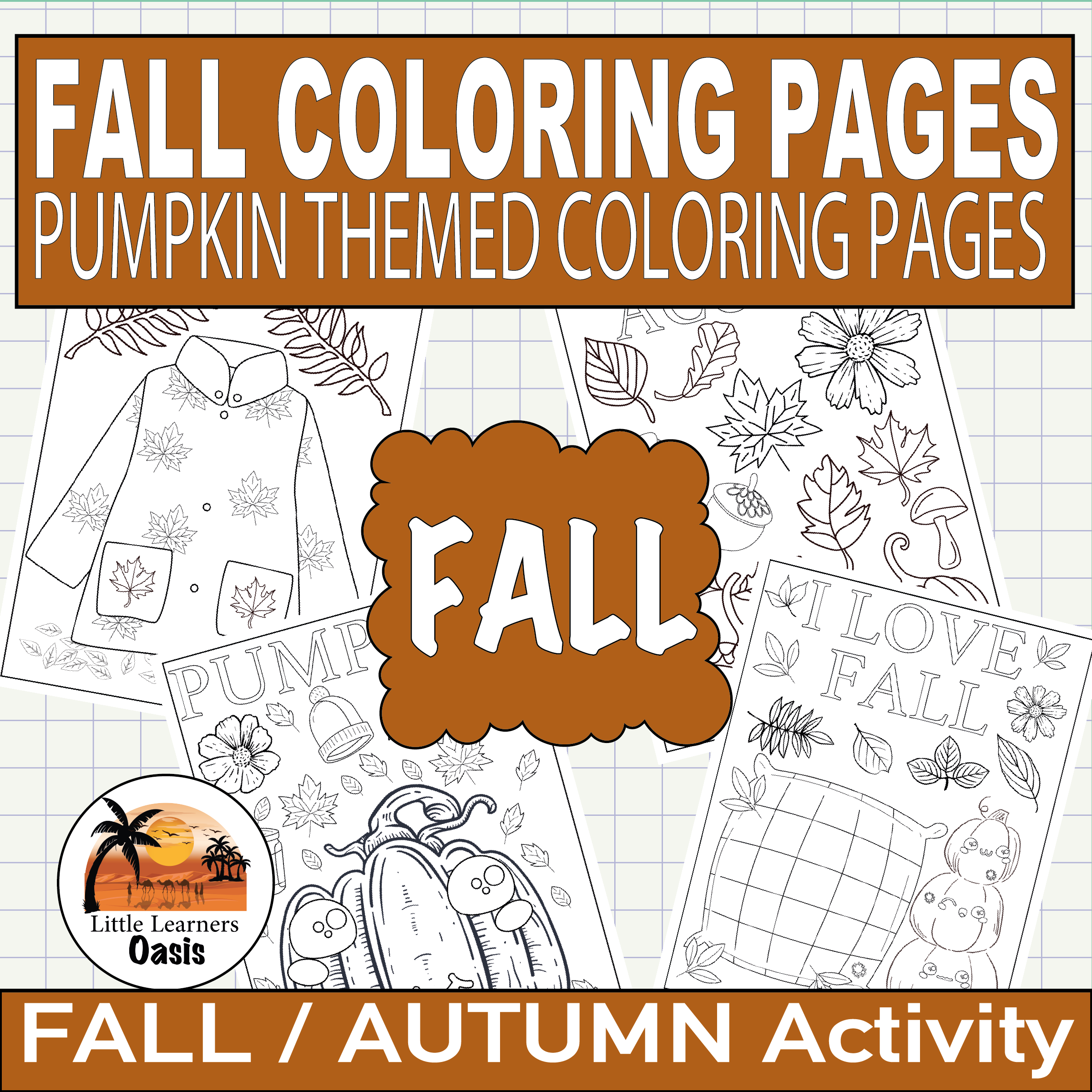 Autumn november coloring sheets