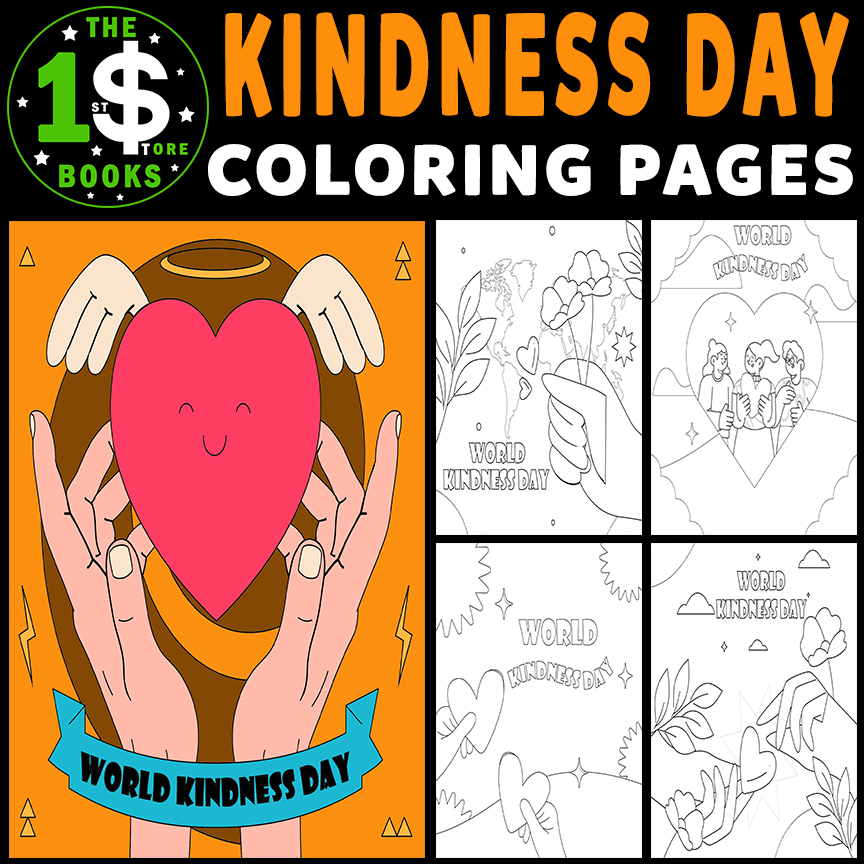 World kindness day coloring pages november holiday coloring sheets made by teachers