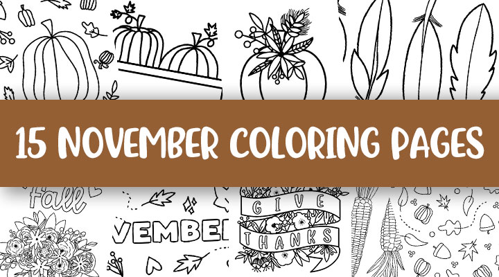 November coloring pages