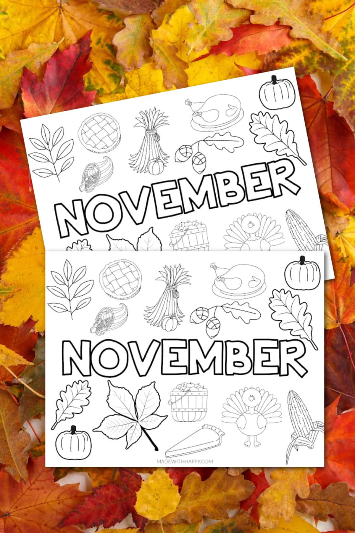 November coloring pages