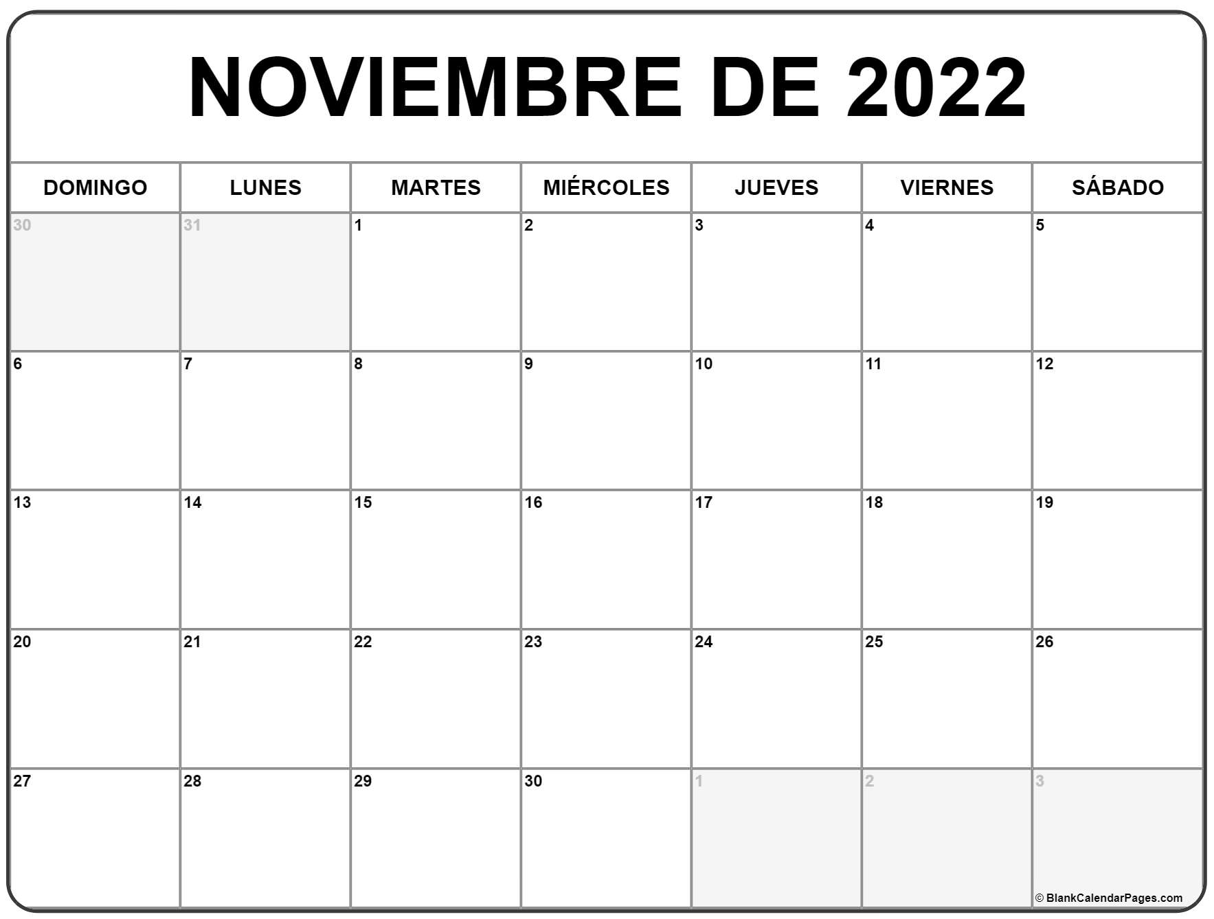 Noviembre de calendario gratis calendario noviembre