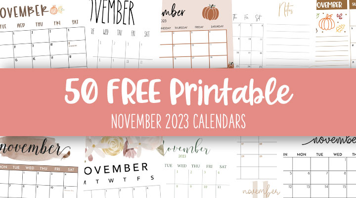 November calendars