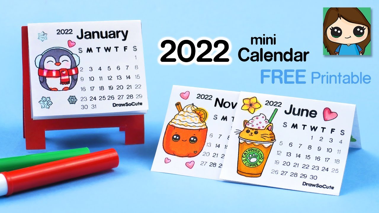 How to make a mini desk calendar easy free