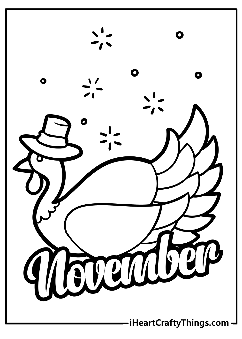 November coloring pages free printables