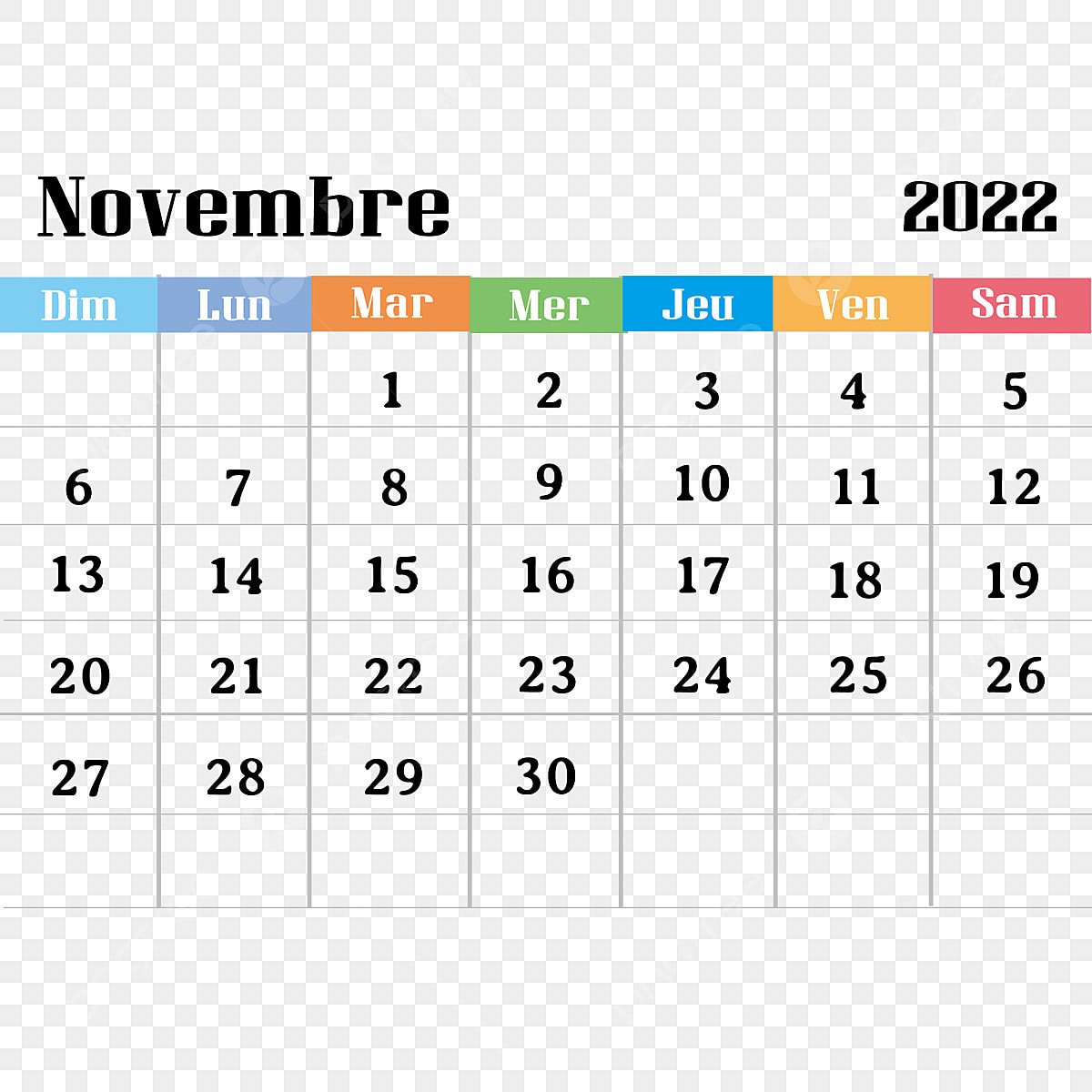 November calendar png transparent images free download vector files