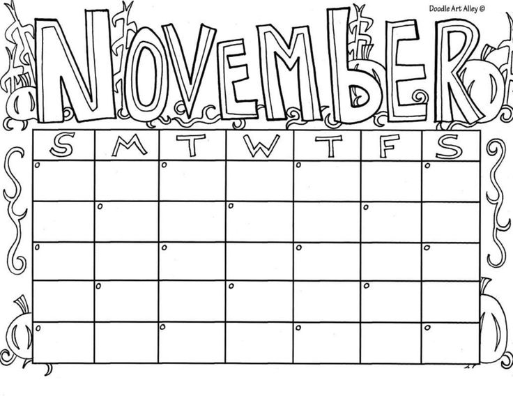 November blank calendar coloring sheets educative printable free writing prompts coloring pages free printable coloring pages