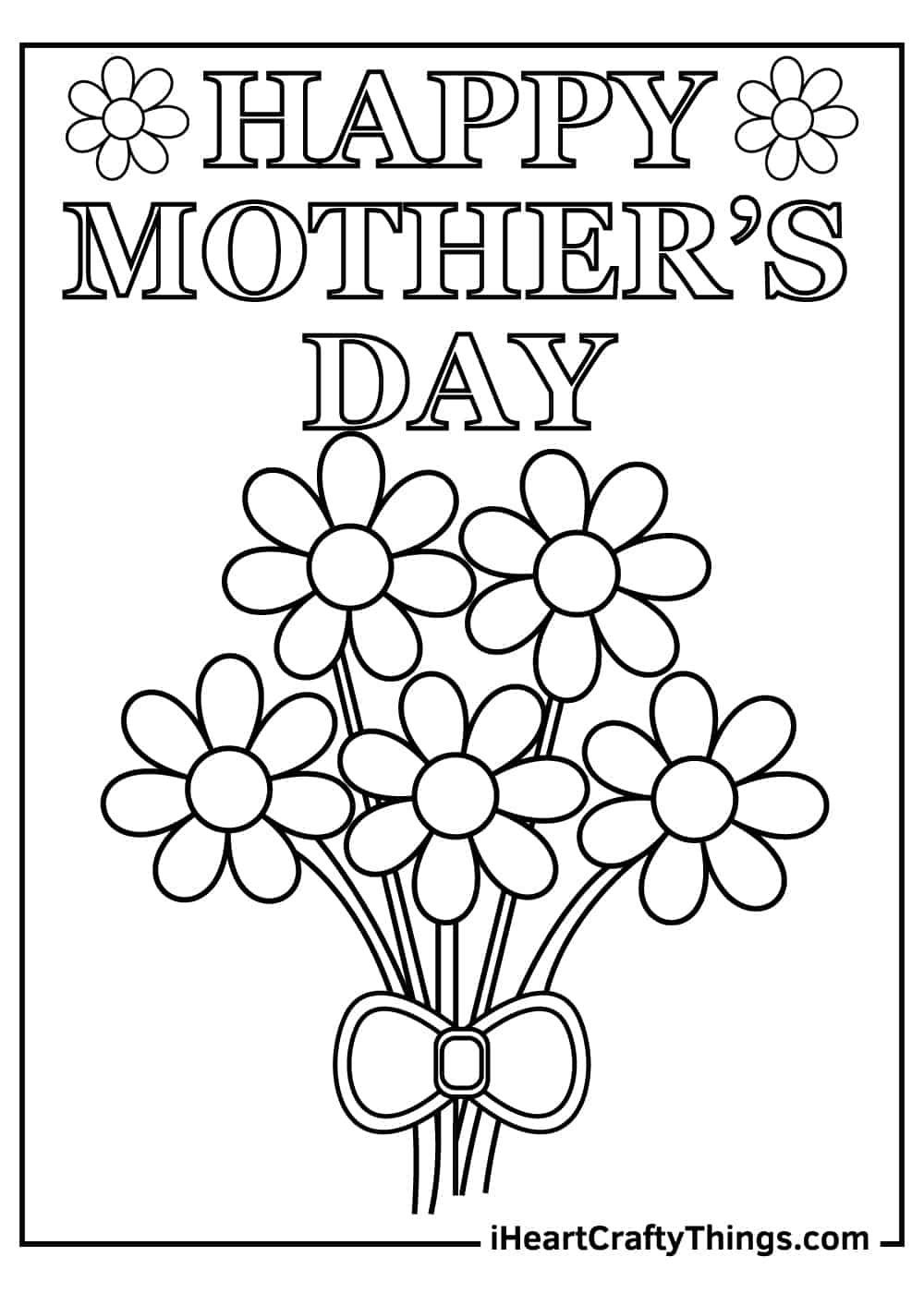 Free mothers day coloring pages