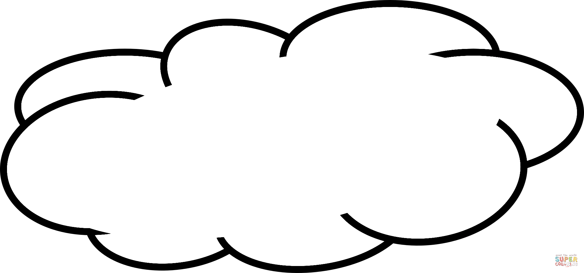 Dibujo de nube gris para colorear dibujos para colorear imprimir gratis