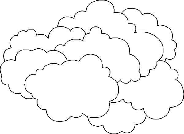 The clouds is so heavy coloring page