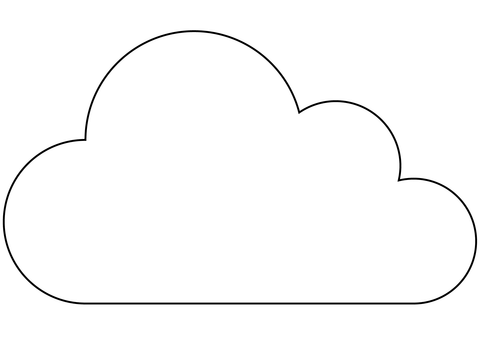 Cloud emoji coloring page free printable coloring pages