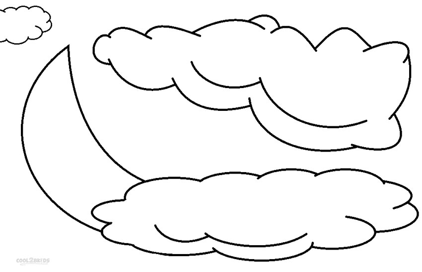 Dibujos de nube para colorear