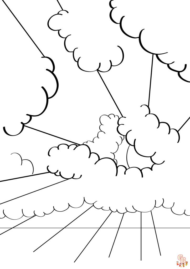 Dibujos de nubes para colorear dibujos de nubes para colorear imprimibles y gratis