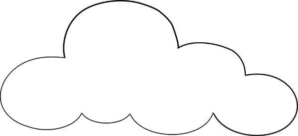 Clouds outline coloring page cloud outline coloring pages clouds