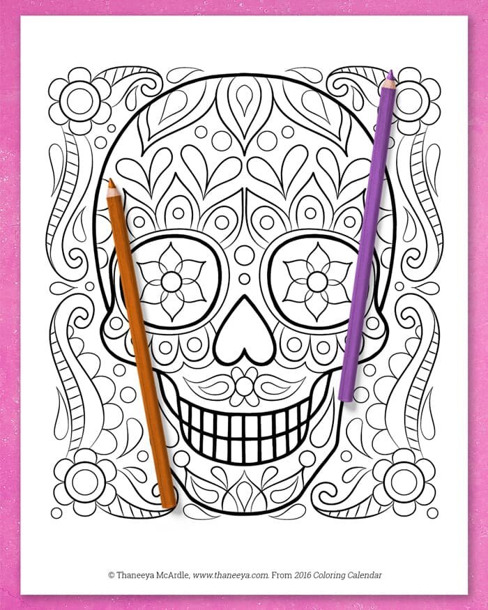 Free adult coloring pages â art is fun